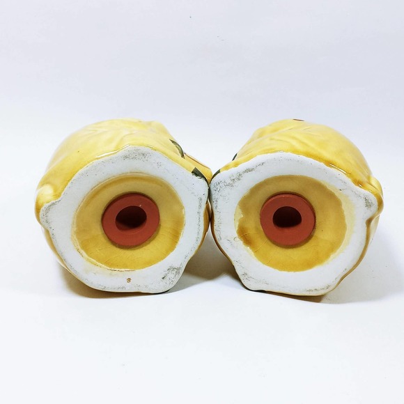 Vtg Anthropomorphic Pigs Salt Pepper Shakers Big Hats & Scarfs  (4e) - Picture 7 of 7